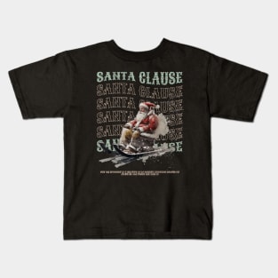 Santa clause sliding Kids T-Shirt